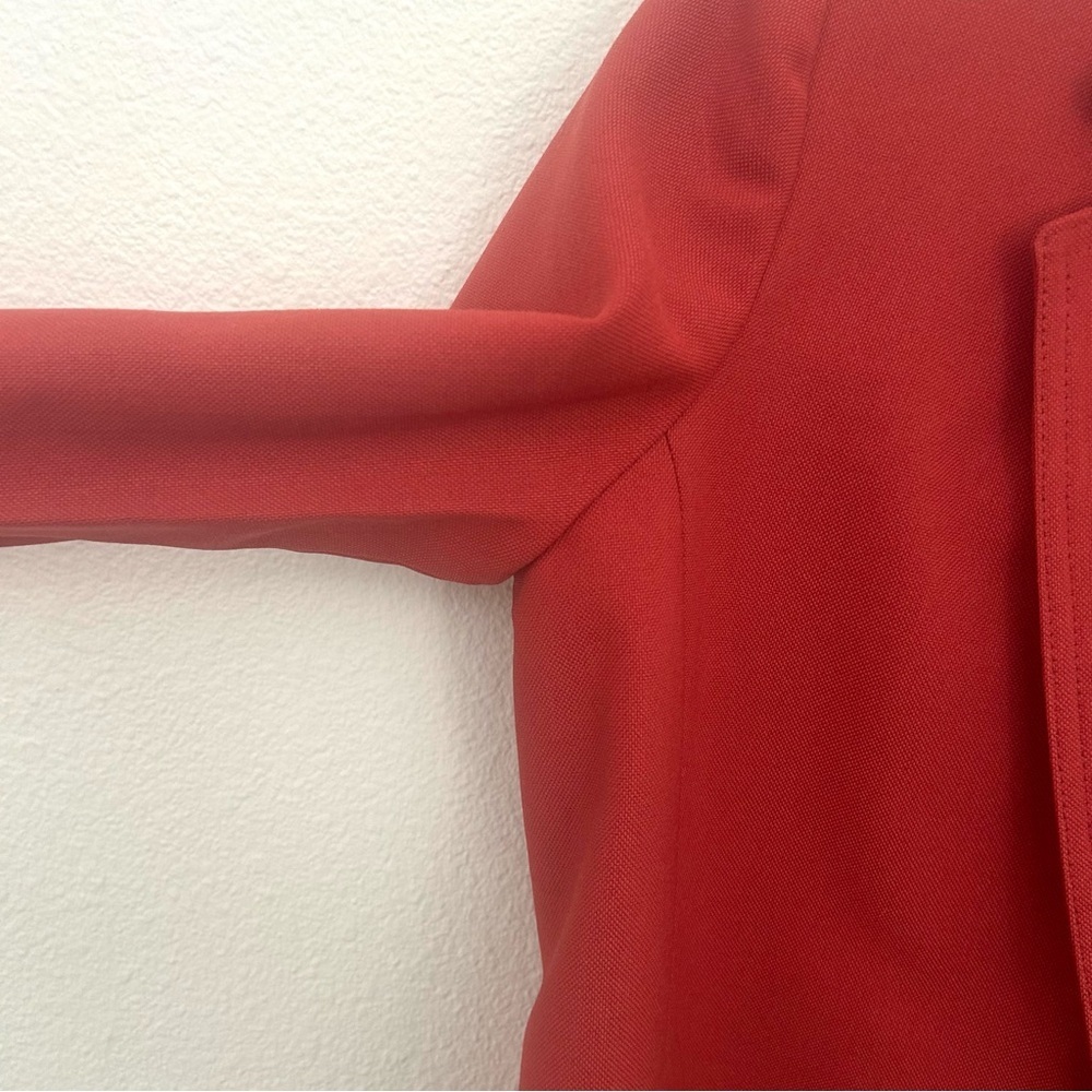 Vintage 70's Action Country by Trissi Cherry Tomato Red Blazer Jacket Size Small - Picture 8 of 12